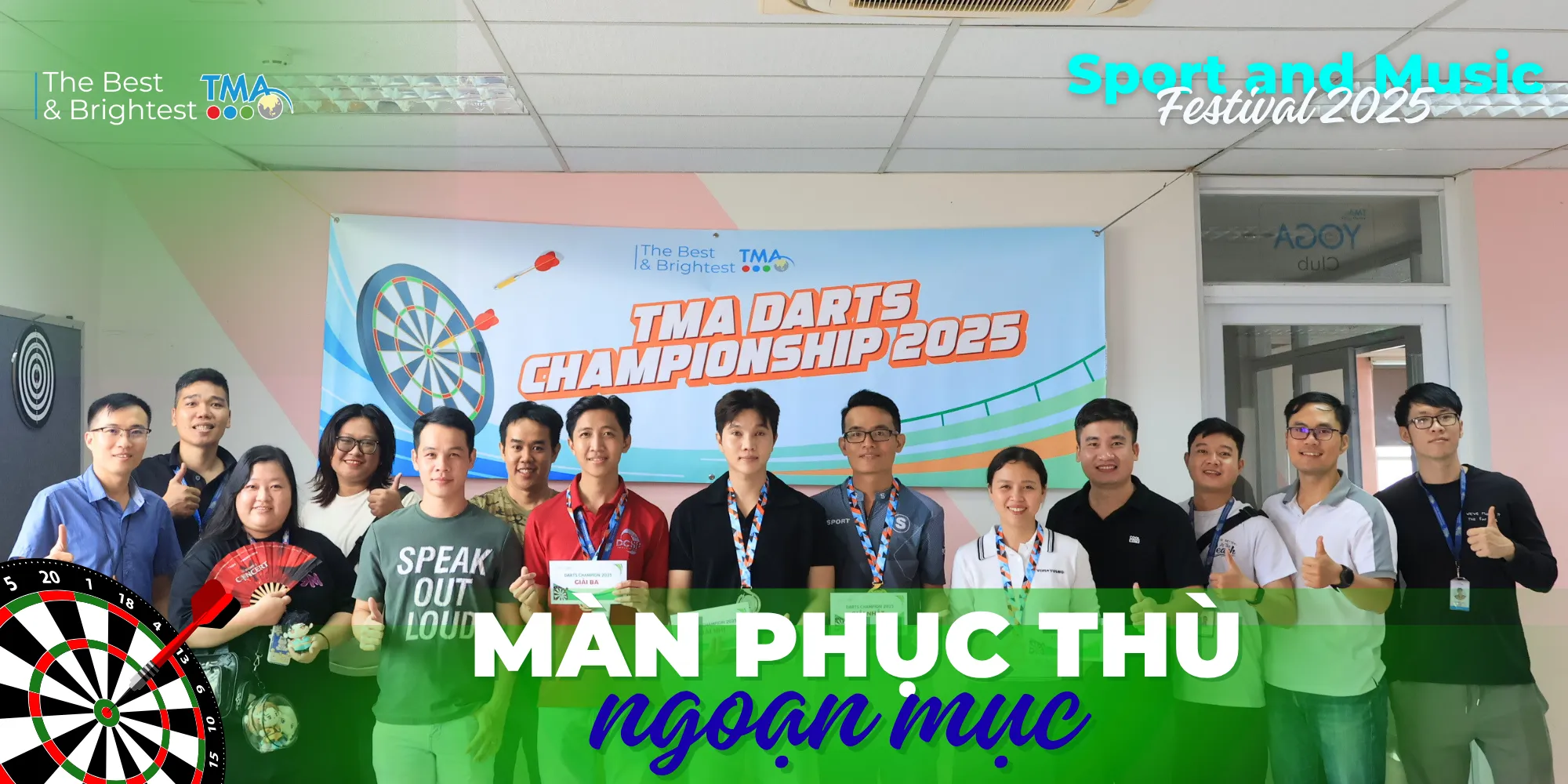 [Đại hội Thể thao - Văn nghệ TMA 2025] Giải Ném phi tiêu: Màn "phục thù" ngoạn mục